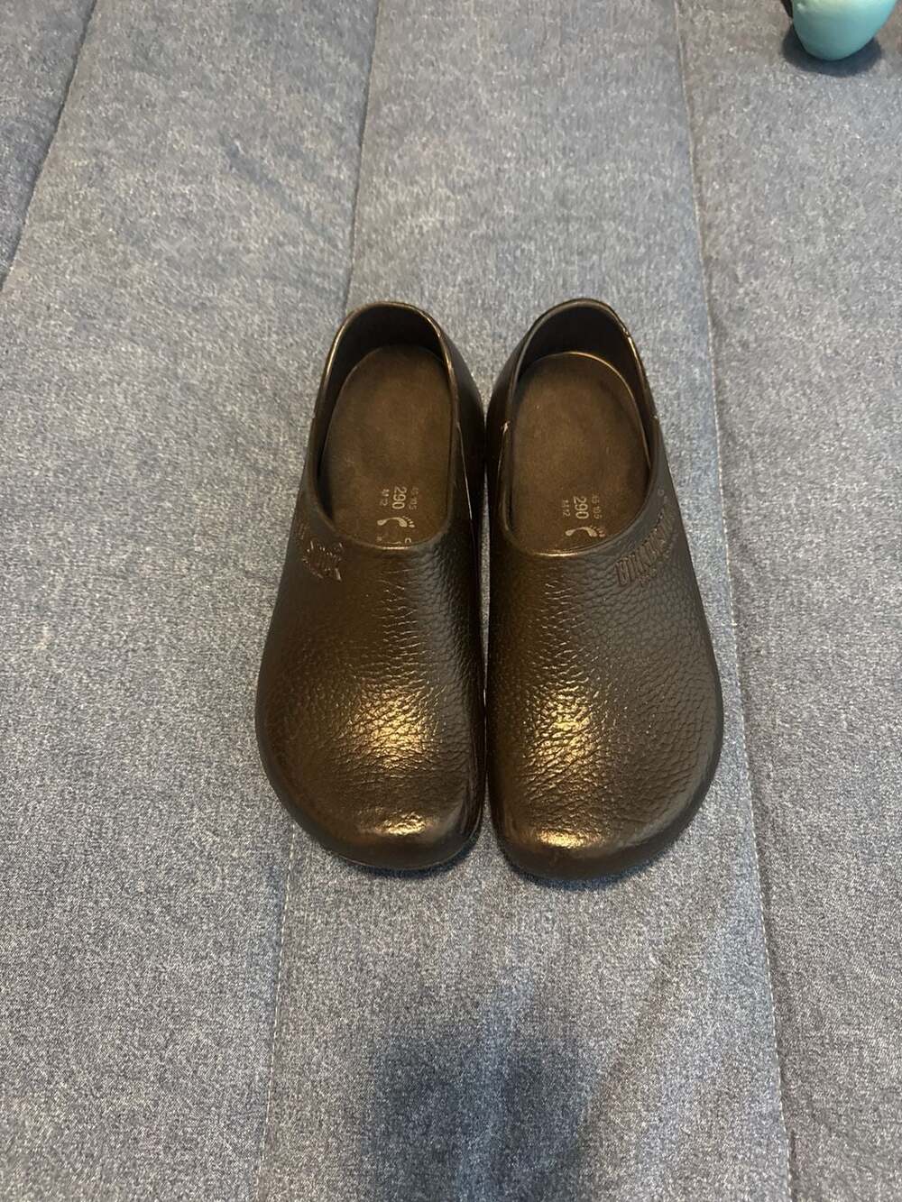 Birkenstock Professional Super-Birki Black PU Clogs
